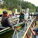 Schleuse Diemitz Ruderboote 2013