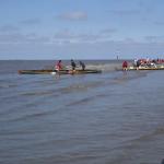 Brandung vom Containerschiff am Osteriff Hemmoor 2013