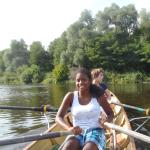 Nirnia und Jo im Ruderboot Tegelort 2013