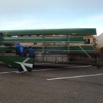 Boote abladen le Grau 2014