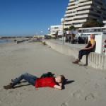 Ruderer am strand grande motte 2014 blog