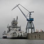 Hafenanlagen in Braila Donau 2014