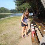 guter Campingplatz, Lauras Wasservorrat, Südende Raikunkanava finnland 2014