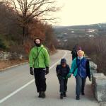 fussmarsch im sturm kroatien 2014