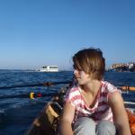 johanna auf der lagune von venedig 2014
