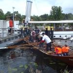 Kirchboot und Dampfer beim Schleusenfest Kleinmachnow 2014