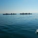 ruderboote auf der adira bei jesolo 2014