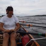 Jiajia auf dem Weichselstausee 2015