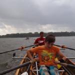 Regen Schwielochsee Ruderboot 2015