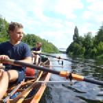Ruderer auf dem Teltowkanal Dahme 2015
