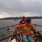 Regenguss auf dem Schwielochsee 2015