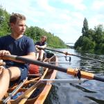 Ruderboot kurz vor der Dahme Teltowkanal 2015