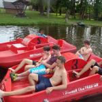 Ruderer im Tretboot Koethen 2015