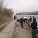 umtragen der boote donau 2015