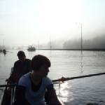 Schleusen im Nebel Main 2015