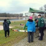 Ruderboote aufladen in Coswig 2015
