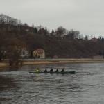 ablegen ruderboot  meissen Elbe 2015