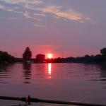 Sonnenuntergang an der Oste 2015