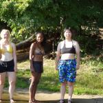 Girlies beim Schwimmtest