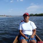 Ruderboot vor Torun 2015