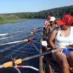 Ruderinnen auf der Nogat 2015