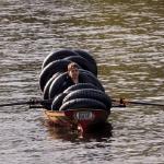 Rettungsboot beim Drachenboot-Rudercup 2016