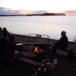 Sonnenuntergang auf Hietasaari Finnand 2016
