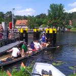 Schleusenfest Kleinmachnow 2016 probe rudern