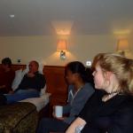 Ruderer abendliches feiern Drymen 2016