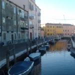 Chioggia Ruderboote vor Hotel Caldins Blog Po 2017