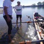 Ruderer auf der Sandbank Blog Po 2017