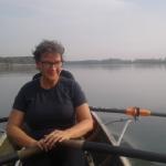 Simone rudern auf dem Po 2017