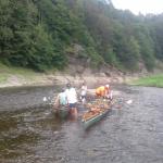 Wildwasser auf der Saale 2018