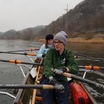 Im Schneefall auf der Elbe 2018