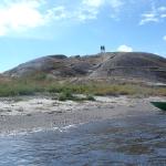 ideale Pausenstelle auf der letzten Klipppe vor dem Skaggerak 2018