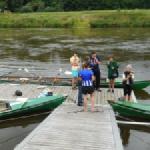 Mittagspause mit Eis auf der Weser 2018