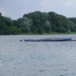 Ruderboot auf der Sandbank Weichsel P09