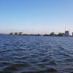 Almere vom Ijsselmeer aus 2019