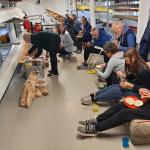 Fruehstueck Bootshalle Tangermuende Elbe 2020