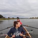 Girlie Ruderboot auf der Elbe 2020