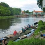 Start in Stahnsdorf an der Schleuse Ruderboote