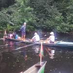 Birkenwerder Ruderboot vor dem Steg Mecklenburg 2020