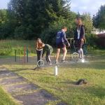 Ruderer auf dem Kinderspielplatz Mecklenburg 2020
