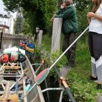 Warten vor der Havelschleuse