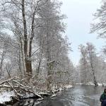 Ruderboot im Gosener Graben Advent 2021