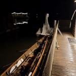 Ruderboot vertäut am Quartier Parey 2021