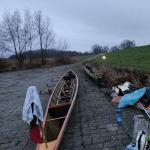 Ruderboote in Werben fertig zum Aufladen 2021