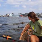 Raddampfer im Hamburger Hafen 2021