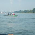 Chemieanlagen Ruderboot Rhein 2021