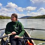 Melina Ruderboot kurz vor Hainburg Donau 2022